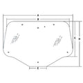Rear Glass Fits Maxxum 100 Maxxum 110 Maxxum 115 Maxxum120 87663400