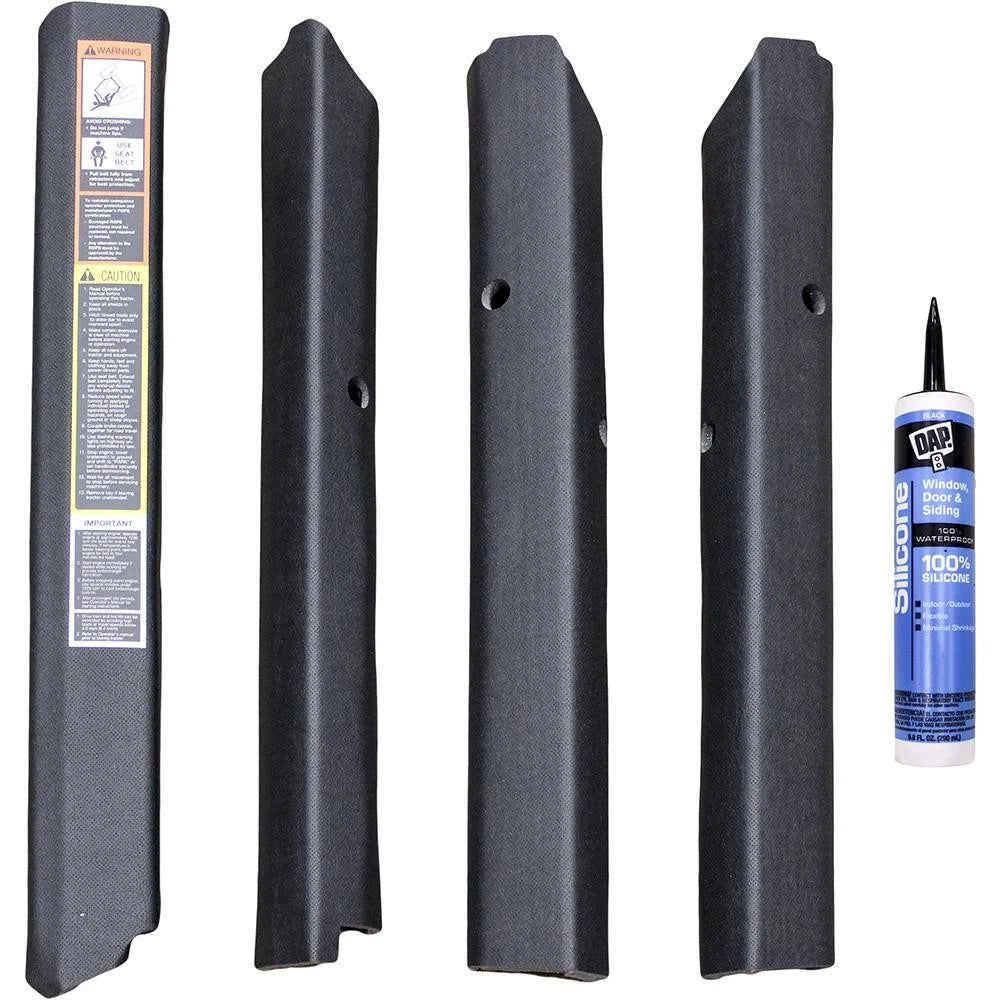 Amss4150 Qwik Fit Corner Post Kit, Black Vinyl