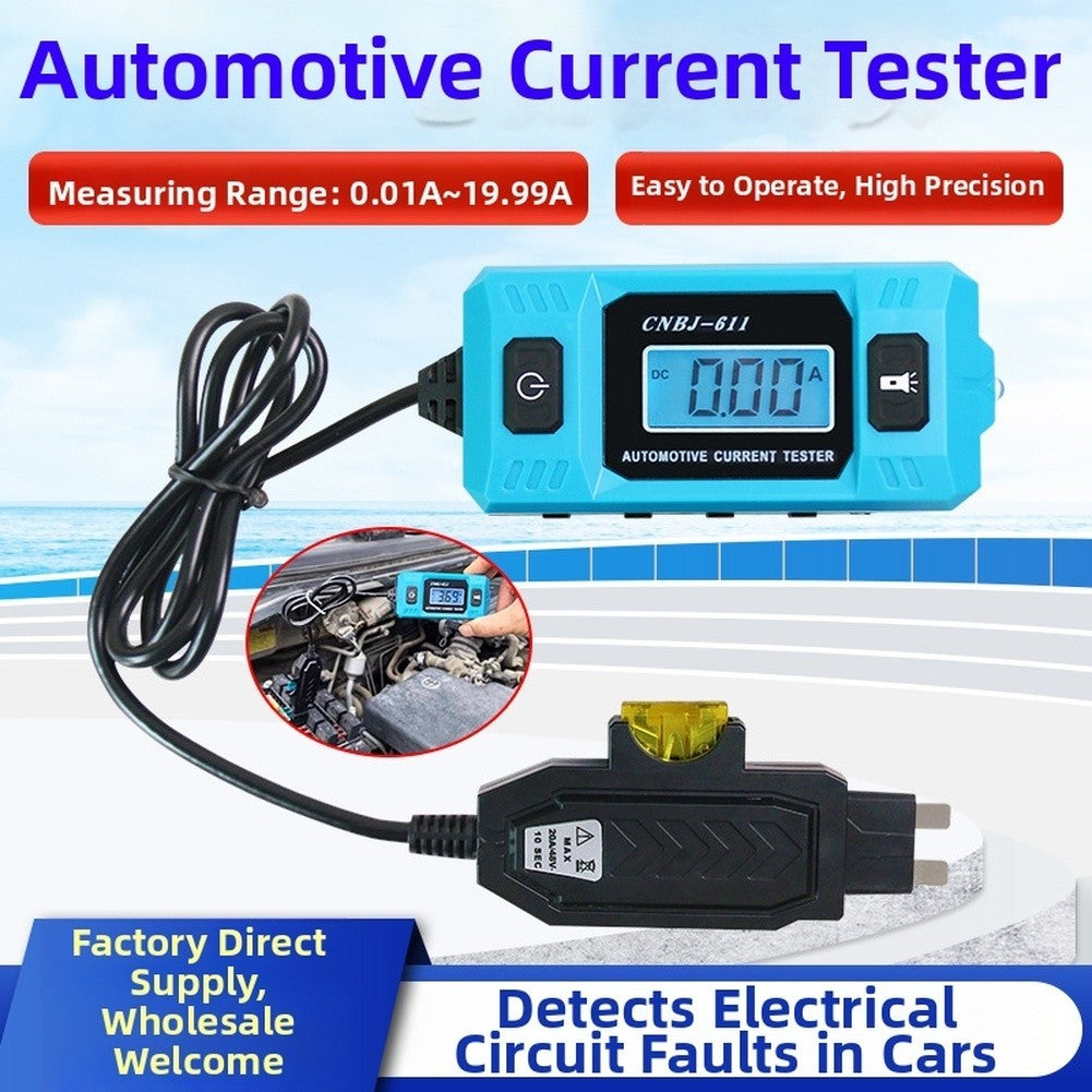Auto Current Tester 0.01A-19.99A Range