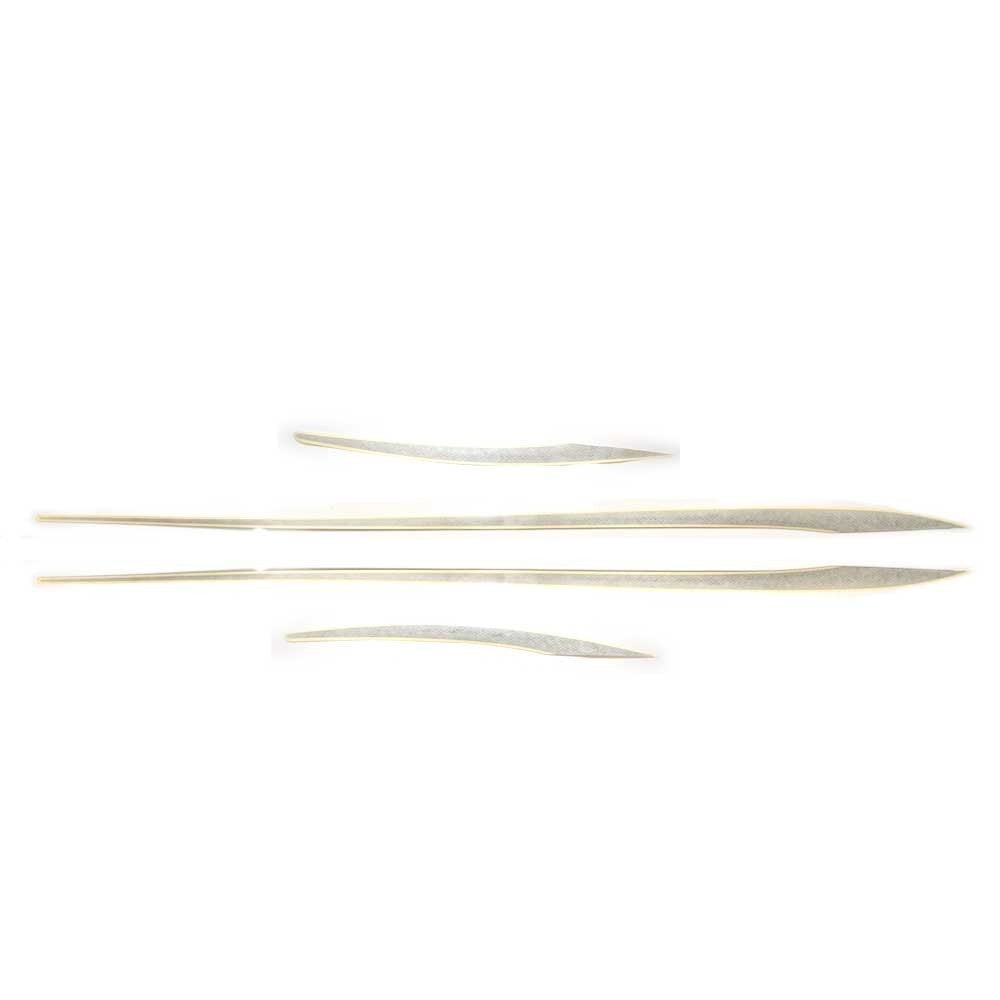 Four Winns Boat Decal 96 x 2 3/4 Inch Silver Set of 2 by Four Winns