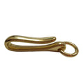2 Size Retro Solid Brass Keychain Key Ring Belt U Hook Wallet Chain