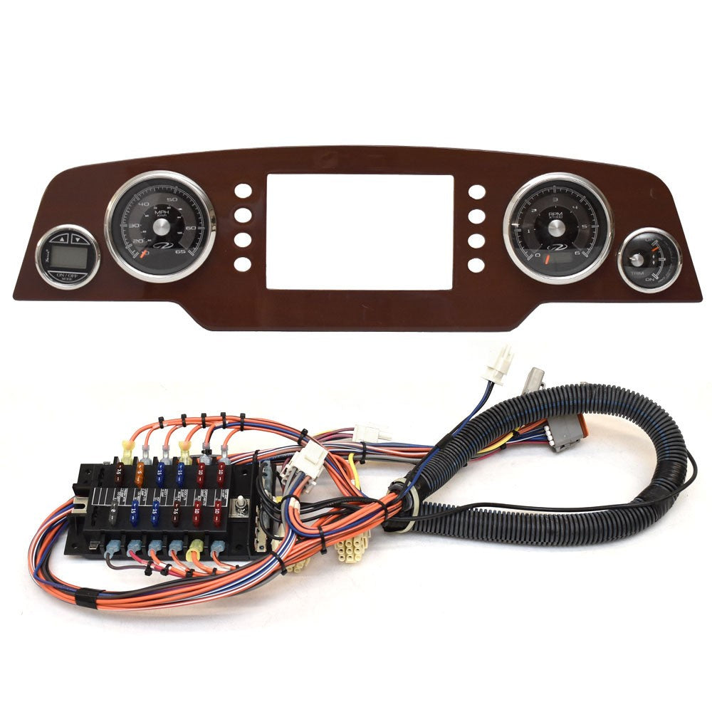 Regal Boat Dash Gauge Panel 201227 with Fuse Block Faria Aluminum