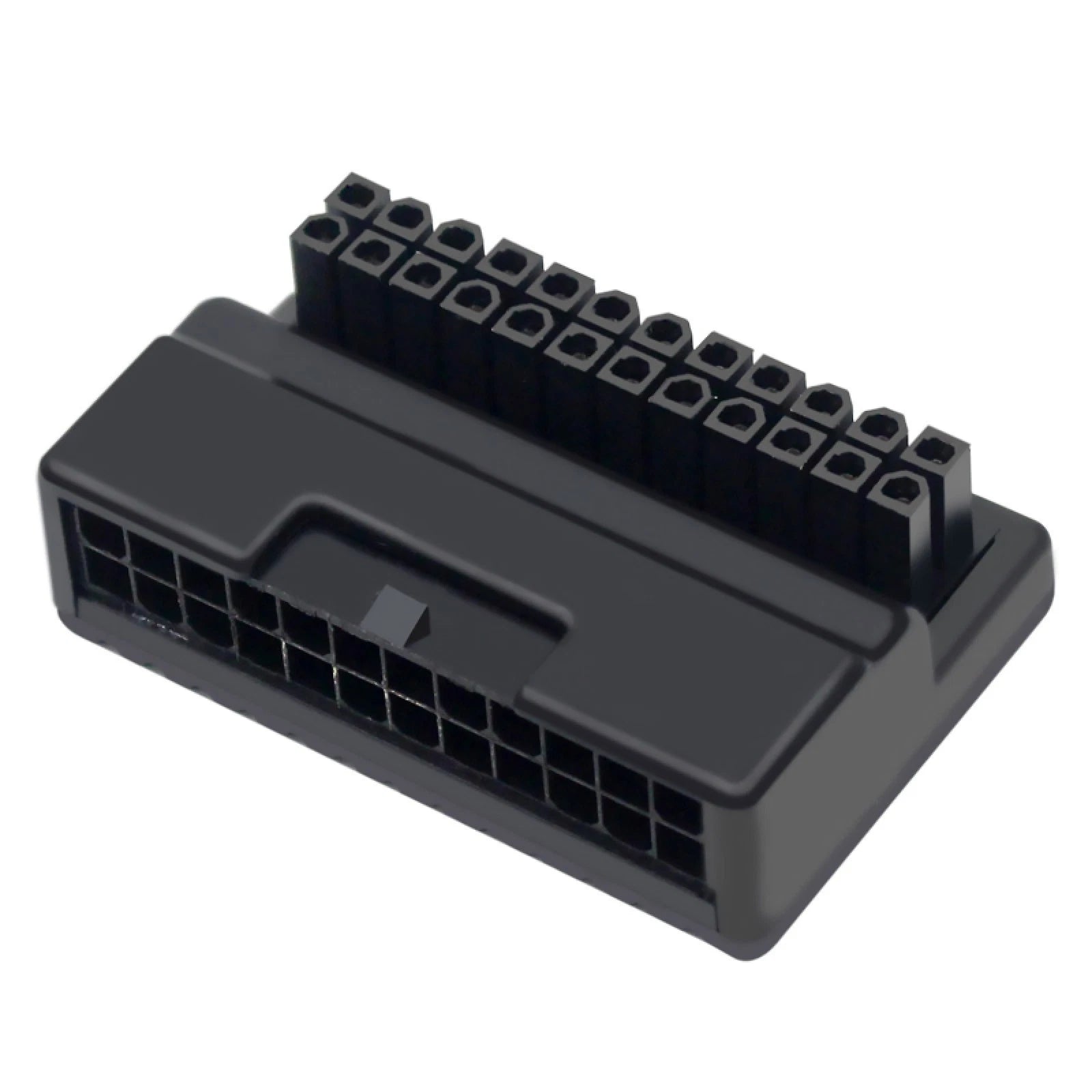 90 Degree Atx 24pin Female To Male Connector Prolonged Plastic Power