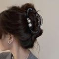Acrylic Hair Clip Cloud Shape Pearl Trim Accessory