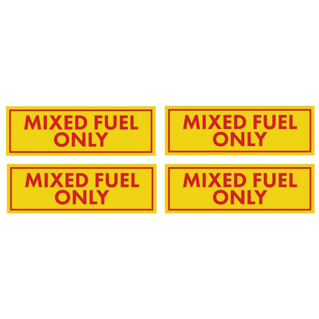 6-inch Mixed Fuel Only Vinyl Decal/Sticker for Truck Gasoline Oil