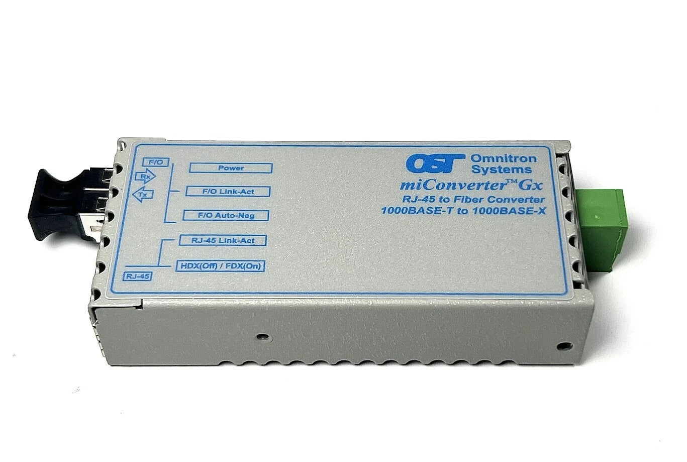 '-New- Omnitron Systems 1206-0-9W, Miconverter Gx, Rj-45 To Fiber