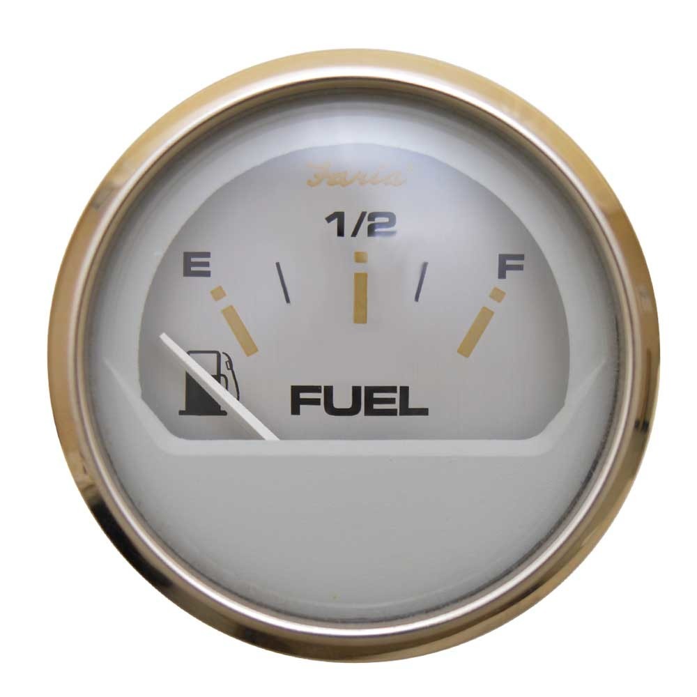 Faria Fuel Gauge GP2079A Kronos Silver 2 Inch by Faria
