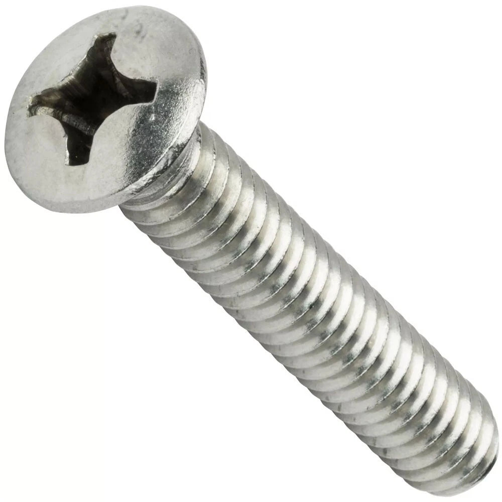 10-24 Phillips Oval Head Machine Bolts Stainless Steel All Sizes