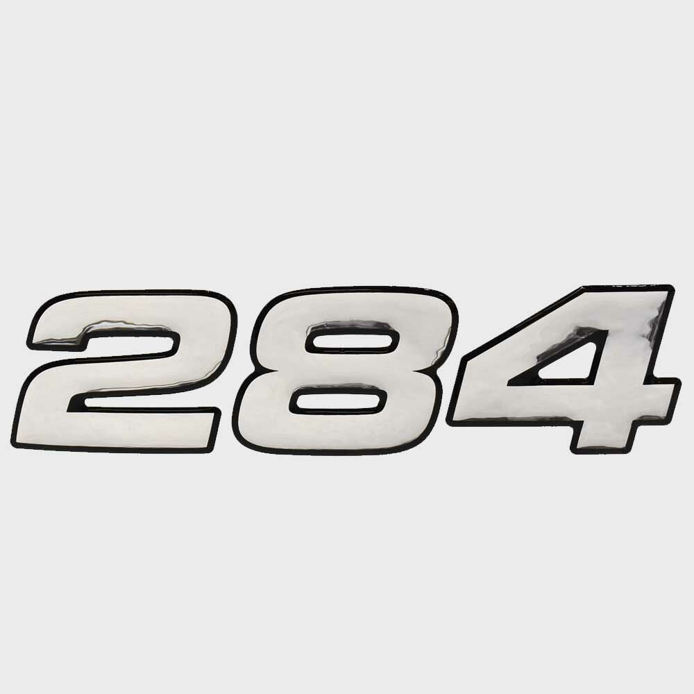 Raised Decal Emblem Mako 161024 Silver Vinyl by Mako