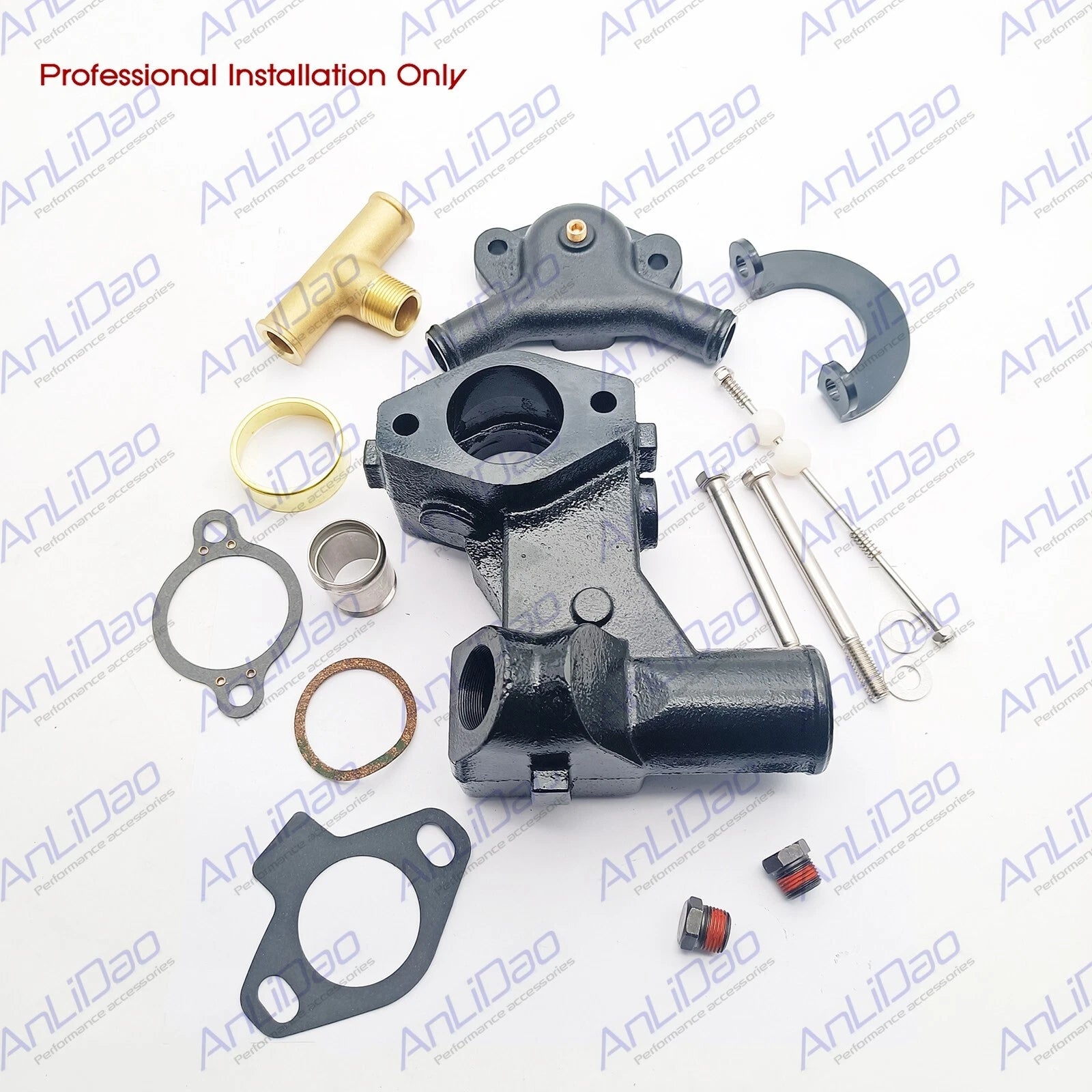 Fit Mercruiser 7.4l 454-502 Thermostat Housing Kit 90736a24 16413a3