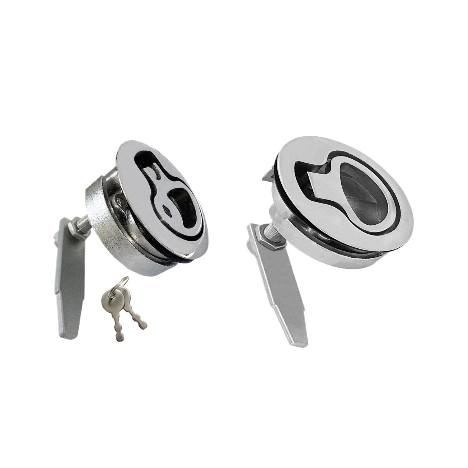316 Stainless Steel Flush Hatch Lock with Key by Marine