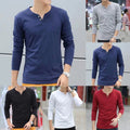 Casual Mens Pullover V Neck Top