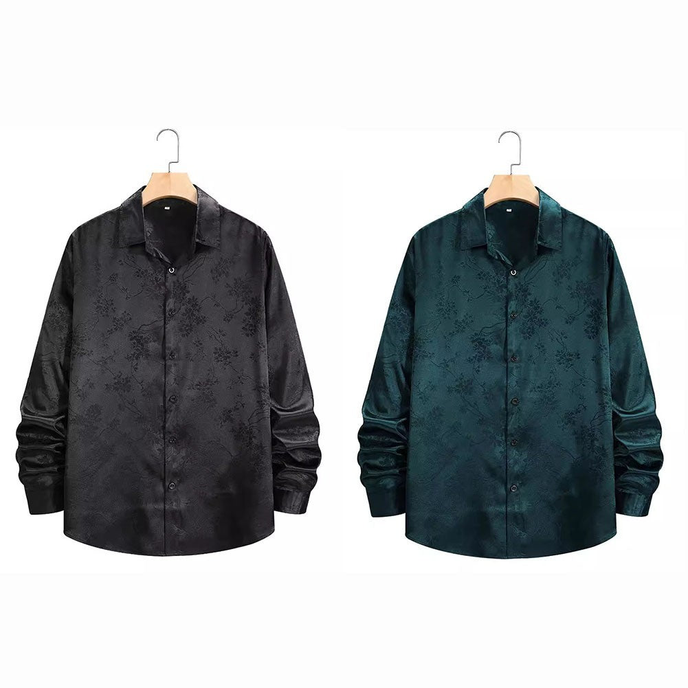 Buttoned Turn-down Collar Dress Shirt