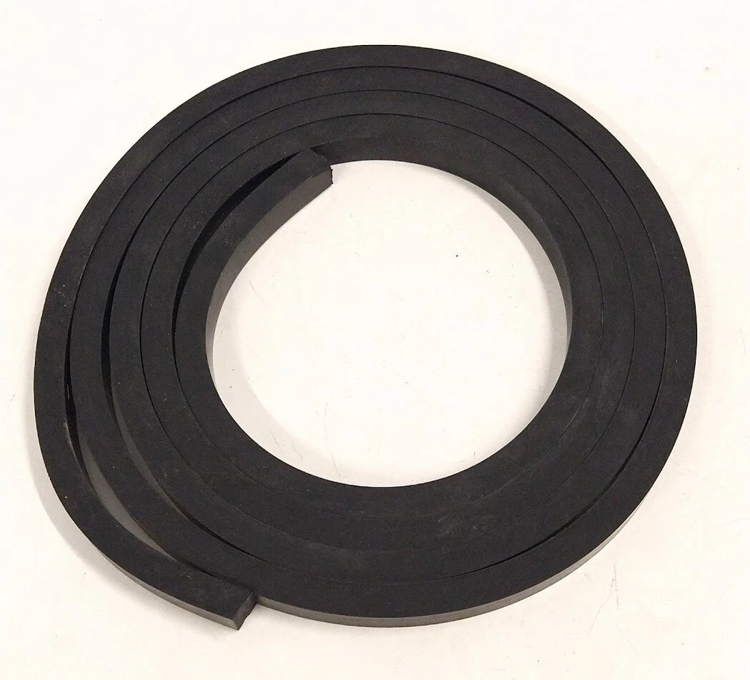 Black Neoprene Rubber Tape 3/4'' X 1/2'' 10ft Long | Hook & Hull Co