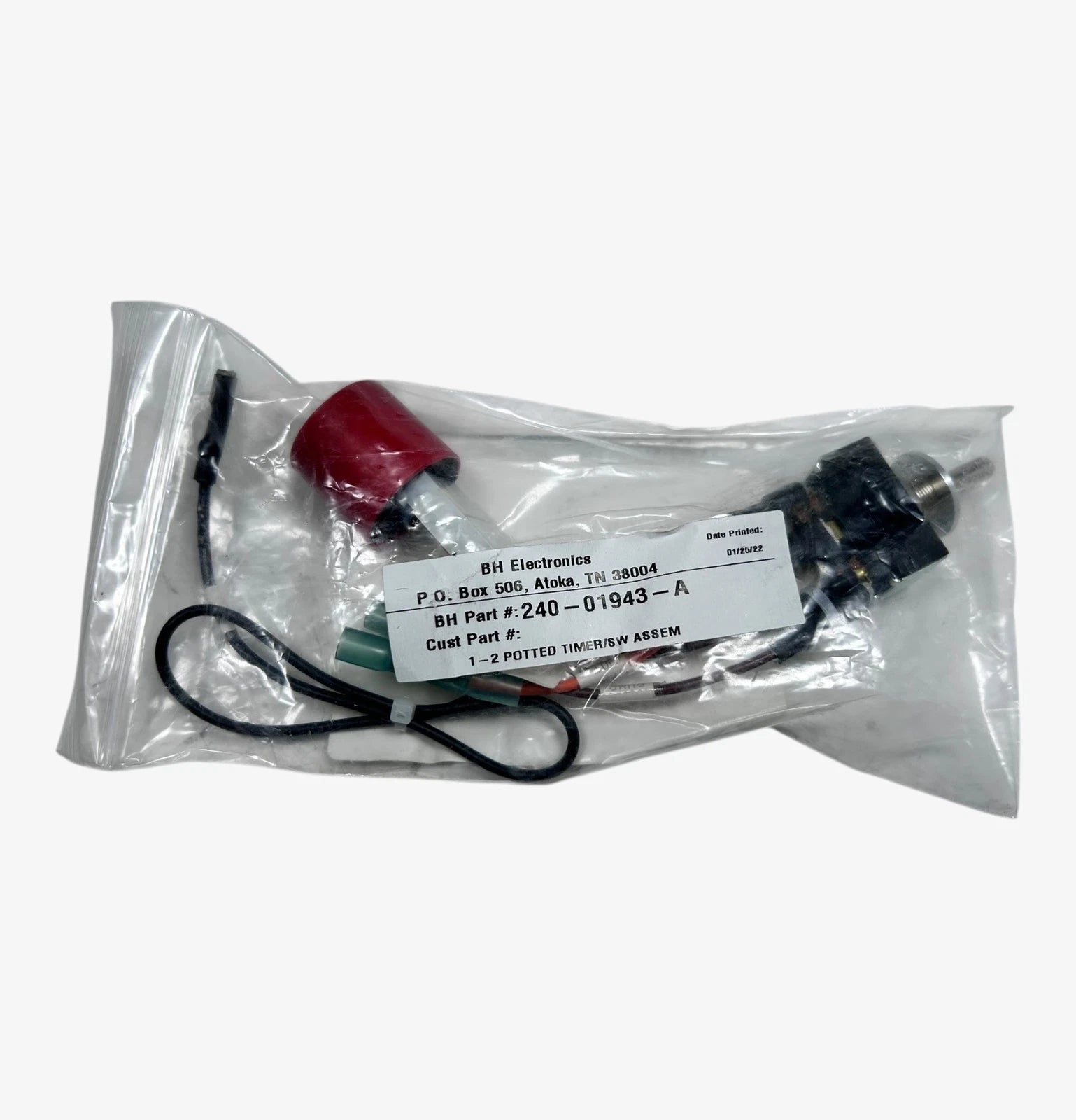 Bh Electronics 240-01943- Carling Technologies Timer Switch Assembly