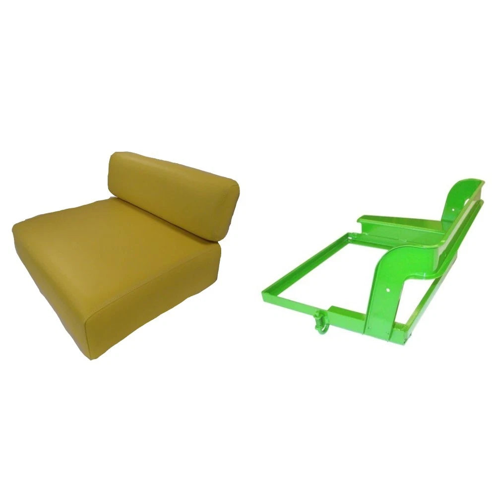 Tractor Seat Frame & Cushions Fits John Deere M Mi Mt Mc Tractor