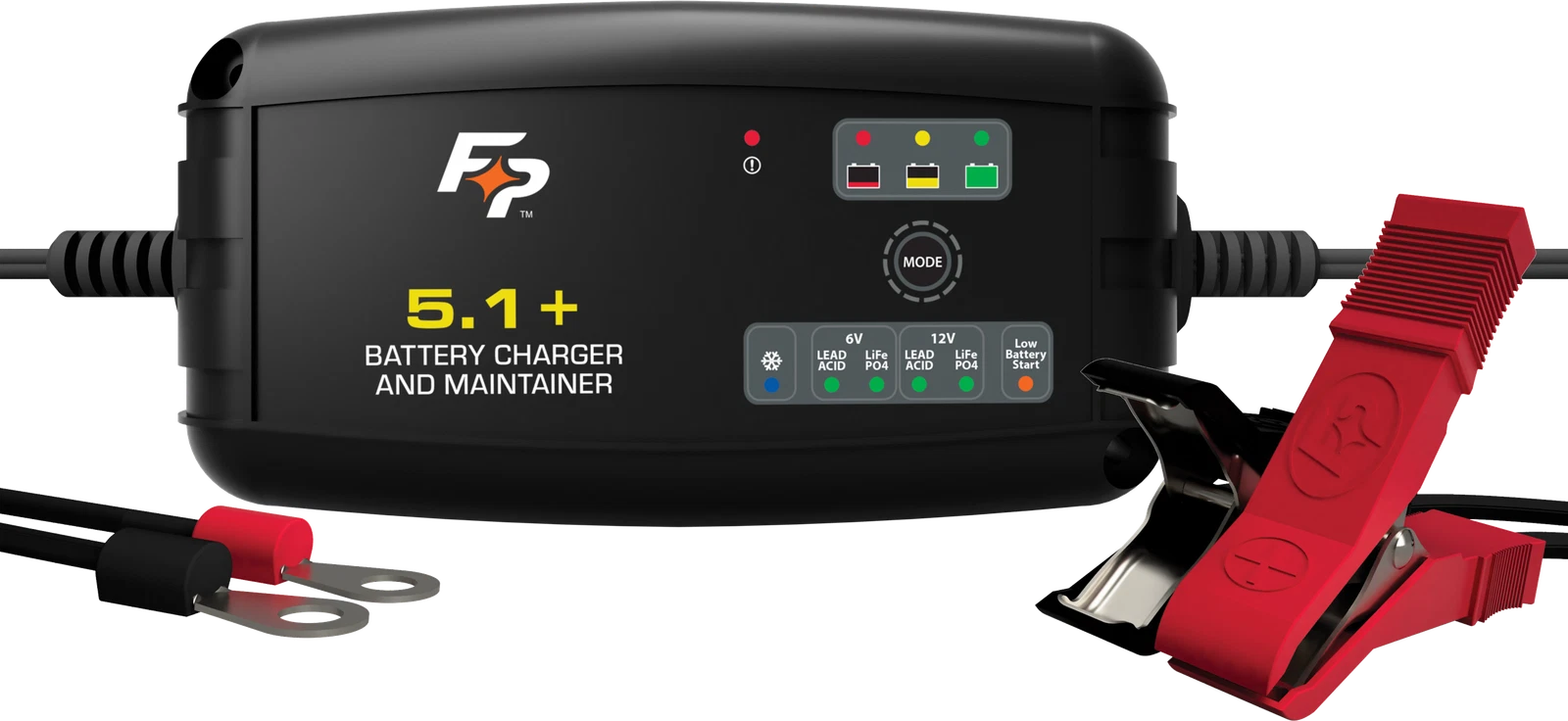 Fire Power Battery Charger 6V/12V 5.1a Fully Automatic For Lead-acid
