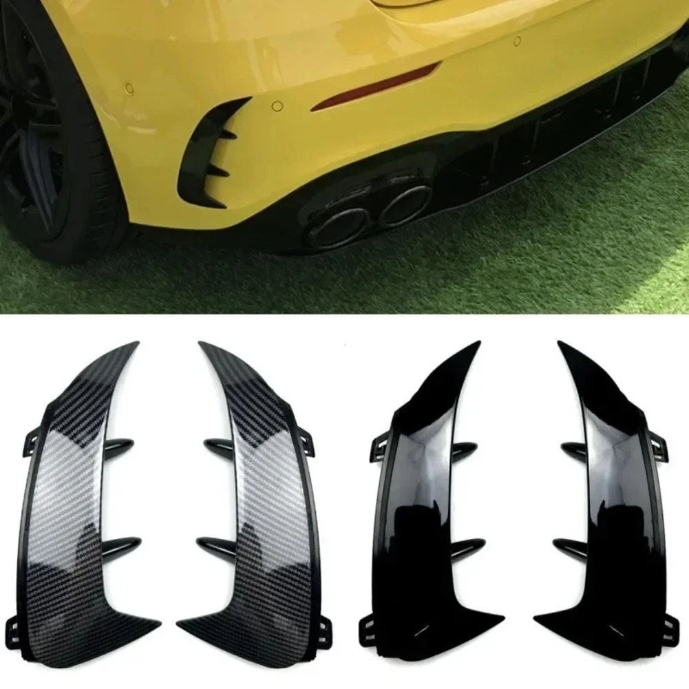 Gloss Black Rear Bumper Spoiler Trim For Mercedes A Class W177 A200