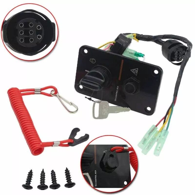 Key Switch Assembly Yamaha 704-82570-12-00 by Yamaha