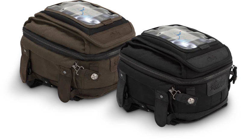 Burly Brand Voyager Tank & Tail Bag For Motorcycles, Black, Part