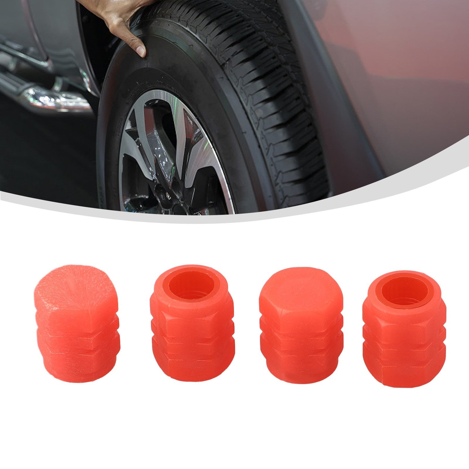 High Quality Valve Cover Red 4Pcs