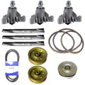 44" Gt6000 Fits Craftsman Mower Deck Rebuild Kit Spindles Blades