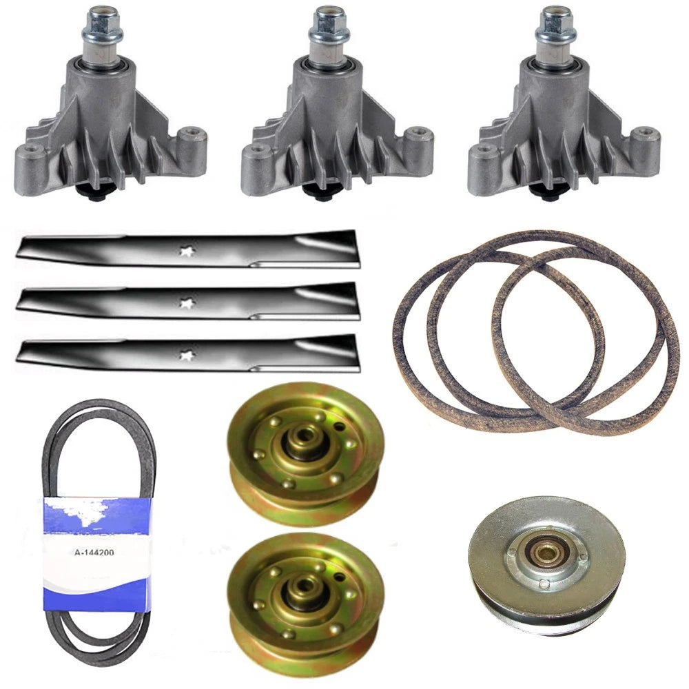 44" Gt6000 Fits Craftsman Mower Deck Rebuild Kit Spindles Blades