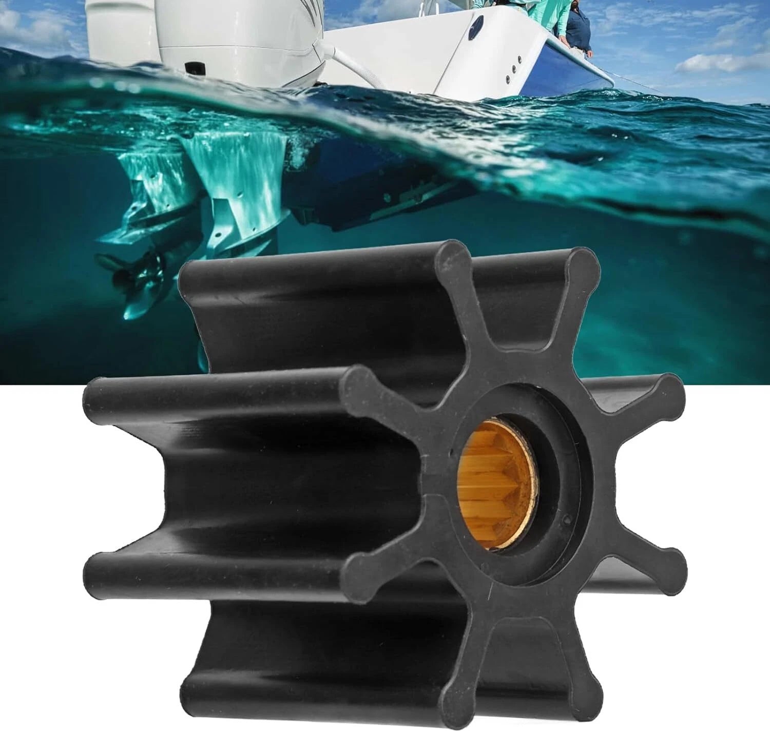 Water Pump Impeller For Volvo Penta 1113 Br &Amp; D 41a/b &Amp; D4