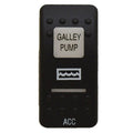 Rocker Switch Cover Carling GALLEY PUMP/ACC by Carling