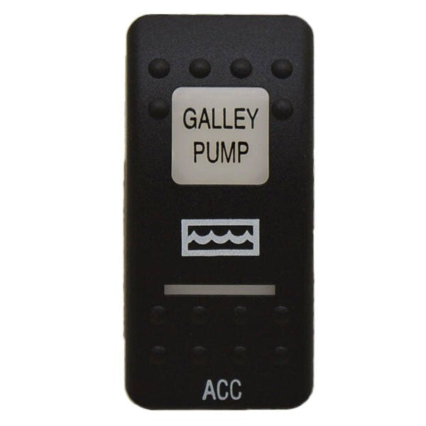 Rocker Switch Cover Carling GALLEY PUMP/ACC by Carling