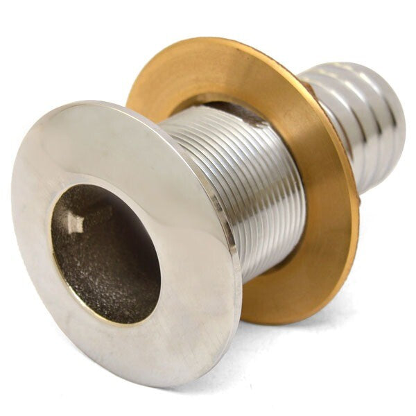 Crownline Boat Thru Hull Fitting 1 1/2 Inch Stainless Steel by Crownline