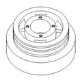 Re15018 Fits John Deere Dampener Pulley 9950 9960 9965 9970 4050 4055