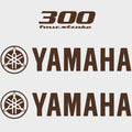 Yamaha Boat Cowling Decals 300 Four Stroke Brown Stickers Kit by Yamaha