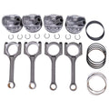 4 X Piston &Amp; Rings Connecting Rod Kit 23510-2e001 For Kia Soul