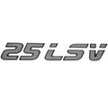 Malibu Boat Raised Decal 166730 | 25 LSV Silver Charcoal 12 1/4 InchOp
