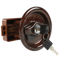 Bathroom Door Lock For Rv With For 2 Keys Brown Wood For Motorhome