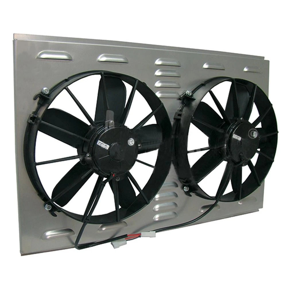 Z40082 Dual High Cfm 12" Electric Fan & Shroud - 17 3/8 X 25 3/4 X 4