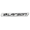 Larson Boat Raised Decal Silver Black Logo by Larson