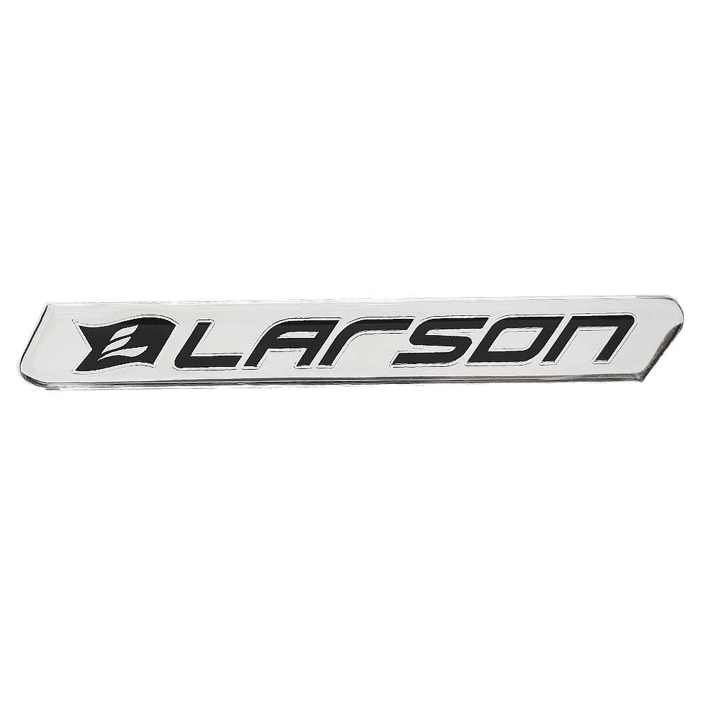 Larson Boat Raised Decal Silver Black Logo by Larson