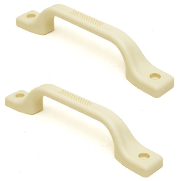 LPC Boat Grab Handle 480 9 1/4 Inch Off White Plastic Pair by LPC