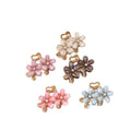 Camellia Hair Clip with Rhinestones