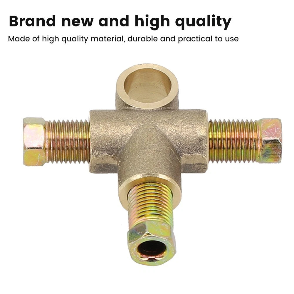 Brand New Brake Pipe Fittings Kits With 3 Male Nuts 3 Way 3/8\"