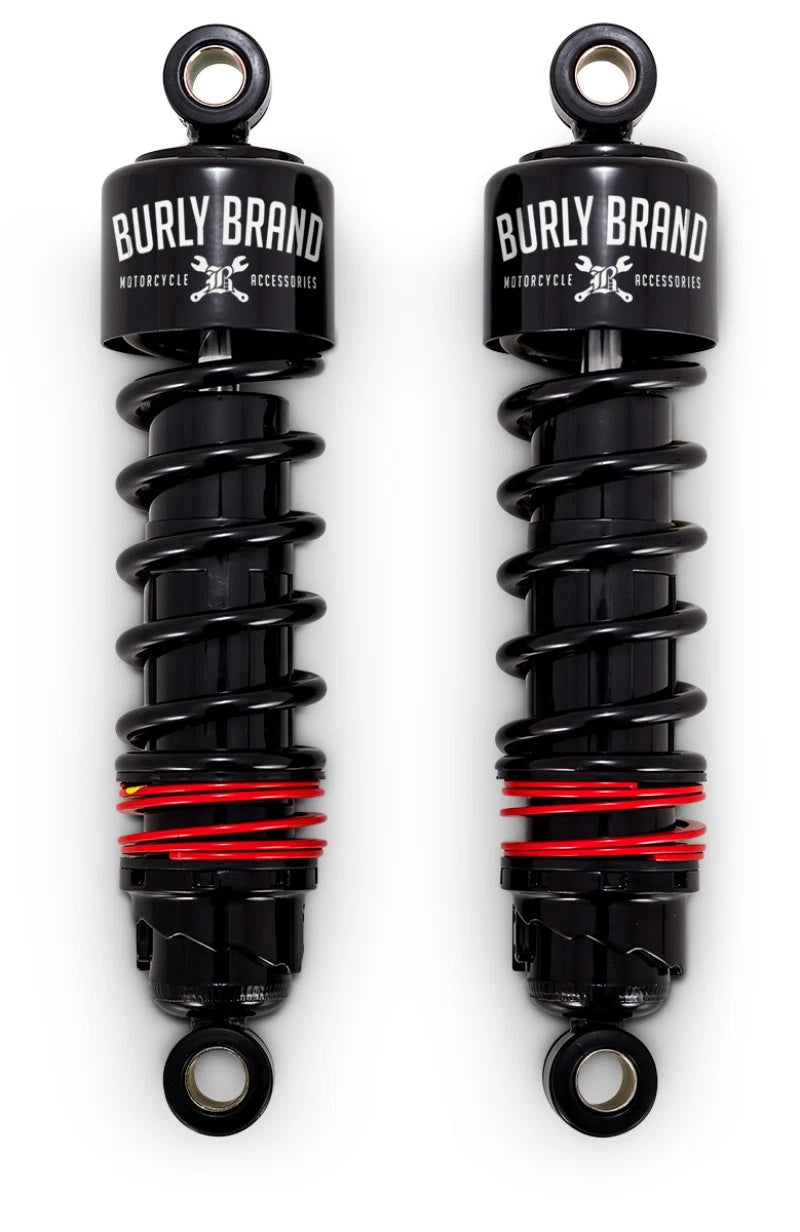 Burly Brand Xl Slammer Shocks Black For Harley Davidson 2016-2017 Xl