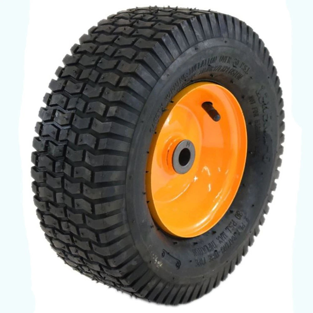 Four (4) Tires With Rims 13 X 5.00-6 Nhs Max Psi 30 Metal Offset Hub:
