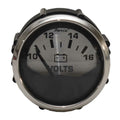 Faria Boat Voltmeter Gauge VPC019B | Spun Silver 10-16V 2 InchOpens in