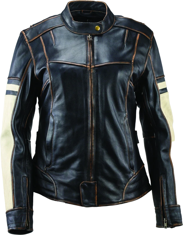 Kuryakyn Leather By River Road Dame Vintage Leather Jacket For Women,