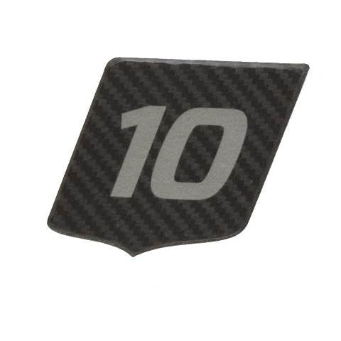 Raised Emblem Decal MasterCraft X10 Black Carbon Fiber by MasterCraft