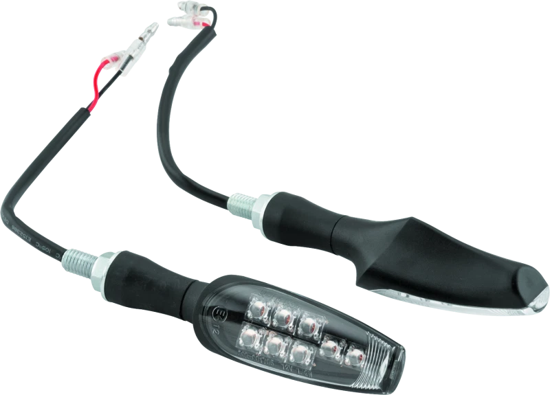 Bikemaster 8 Led Turn Signals Pair - Black For Powersports Vehicles 4