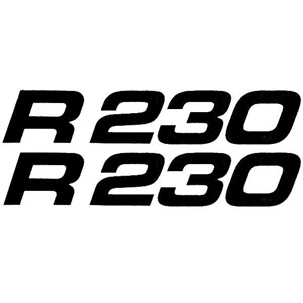 Larson Boat Graphic Hull Decals LSR Orange Black Set of 4 by Larson