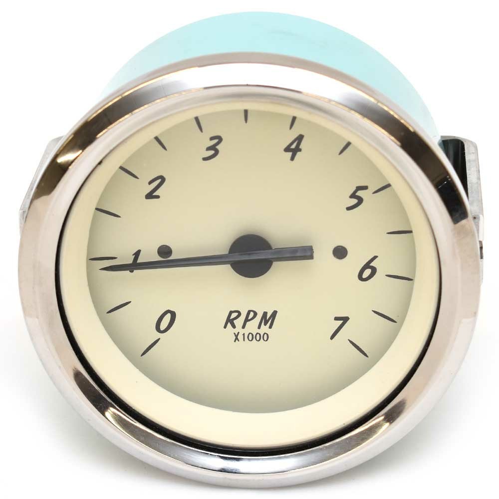 VeeThree Boat Tachometer Gauge 7000RPM Gasoline by VeeThree